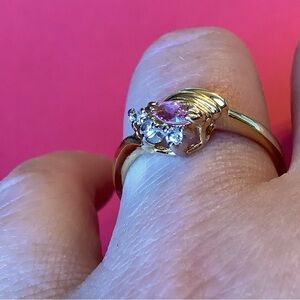 Gold and Pink Ring